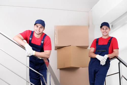 Van loading furniture for a Barnes collection and delivery