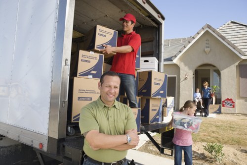 Removal team planning a move in Barnes near residential streets