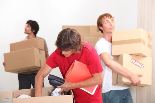 Preparation checklist scene for a house move in Barnes