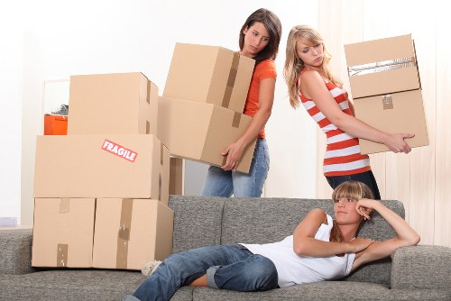 Preparation checklist and packed furniture ready for collection in Barnes