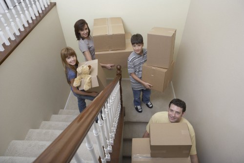 Local removal van supporting a student relocation in Barnes